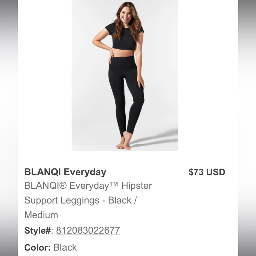 Blanqi everyday maternity support leggings